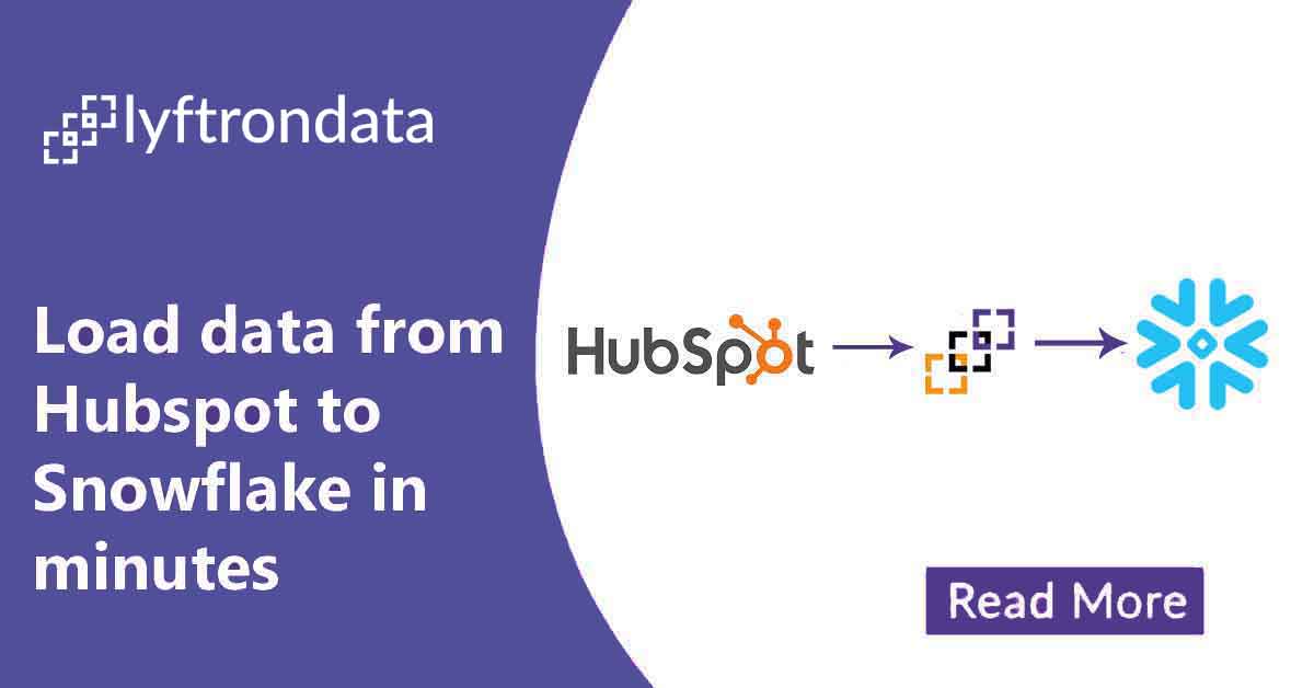 Hubspot to Snowflake with Lyftrondata